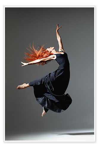 Poster Dancer with red hair