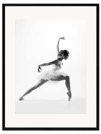 Impression artistique encadrée Superbe danseuse de ballet 