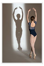 Poster Ombre d&#039;une ballerine