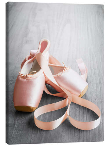 Lærredsbillede pink ballet shoes