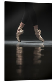 Stampa su vetro acrilico  The legs of the ballerina