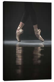 Lærredsbillede  The legs of the ballerina