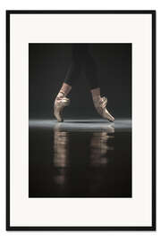 Gerahmter Kunstdruck Die Beine der Ballerina