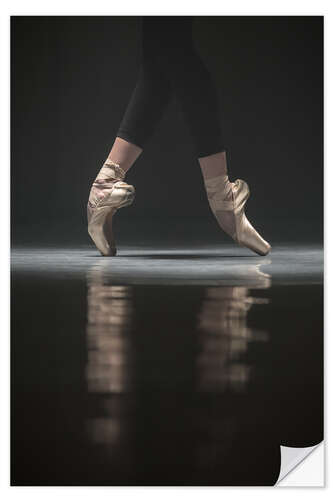 Wandsticker Die Beine der Ballerina