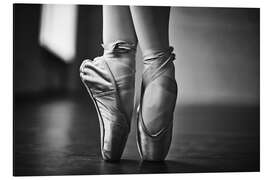 Magnettafel Ballerinafüße während der Probe