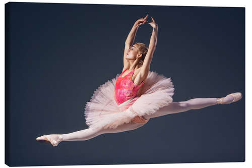 Canvas print Pink Tutu and Pointe Shoes