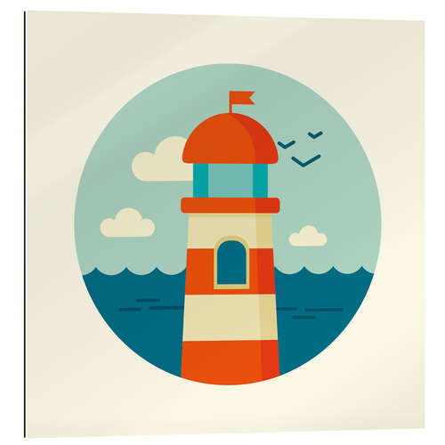 Gallery print Lighthouse in a circle