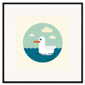 Framed art print Gull