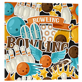 Acrylglasbild Bowling