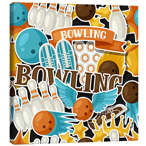 Canvas print bowling