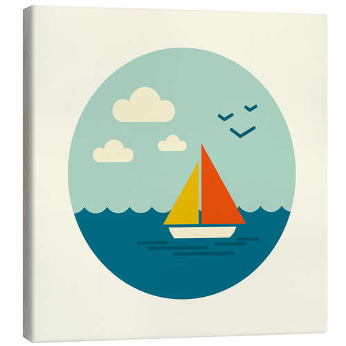 Canvas print Little sailboat