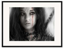 Gerahmter Kunstdruck Krieger