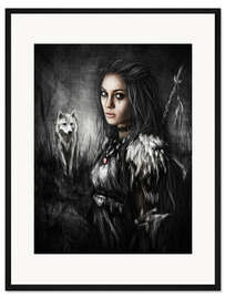 Gerahmter Kunstdruck Northern Wolf