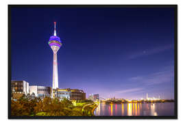 Gerahmter Kunstdruck Düsseldorfer Rheinturm III