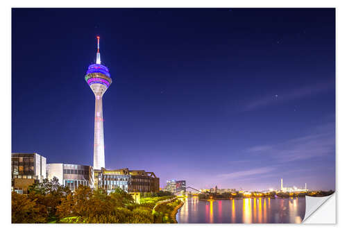 Selvklæbende plakat Düsseldorfer Rheinturm III