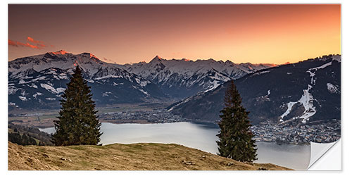 Wall sticker Kitzsteinhorn sunset