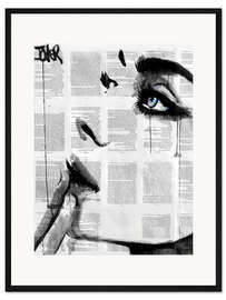 Gerahmter Kunstdruck Man weiß nie