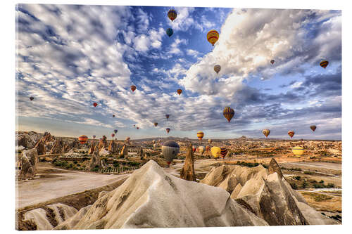 Acrylglas print Balloon spectacle Cappadocia - Turkey