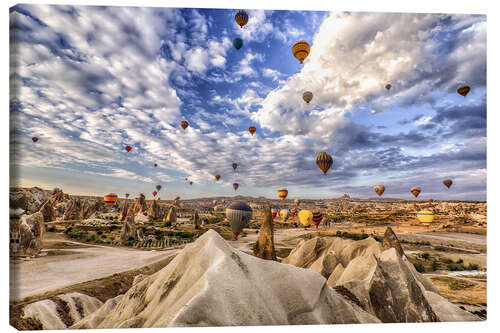 Leinwandbild Ballonspektakel Kappadokien - Türkei