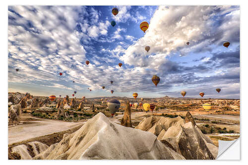 Muursticker Balloon spectacle Cappadocia - Turkey