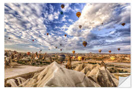 Sticker mural Montgolfières en Cappadoce, Turquie