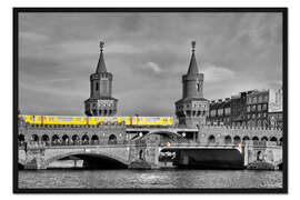 Gerahmter Kunstdruck Berlin Oberbaumbrücke