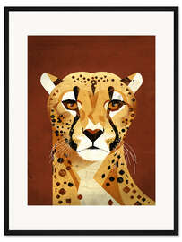 Gerahmter Kunstdruck Gepard