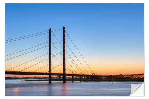 Selvklebende plakat Bridge in Dusseldorf