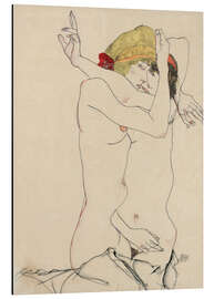 Magnettafel Zwei sich umarmende Frauen, 1913