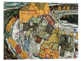 Foam board print Crescent of Houses II (Island Town)