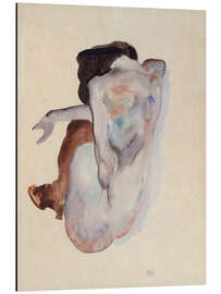 Magnettafel Frau in kauernder Haltung