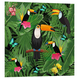 Foam board print Toucan