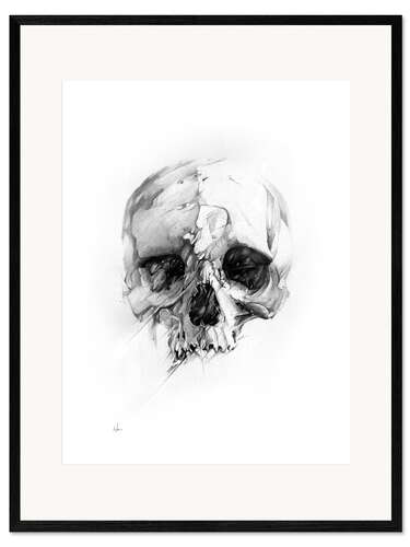 Ingelijste kunstdruk Skull