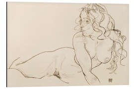 Magnettafel Weiblicher Akt mit langem Haar