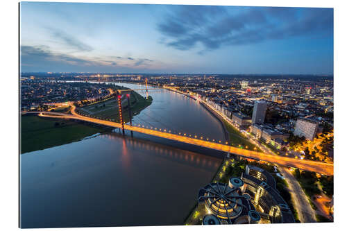 Gallery print Dusseldorf in the evening