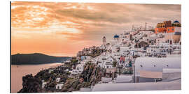 Aluminium print Santorin Firostefani Skyline