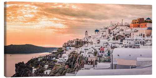 Lerretsbilde Santorin Firostefani Skyline