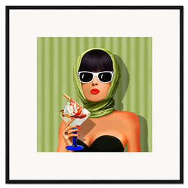Stampa artistica con cornice Summer love, summer, sun and ice cream