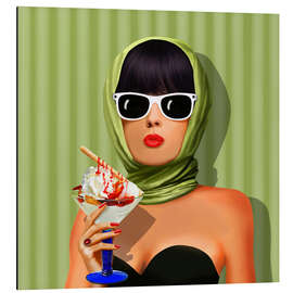 Magnettafel Sommerliebe, Sommer, Sonne und Eiscreme