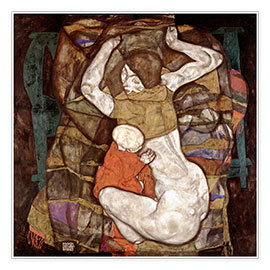 Plakat  Young mother - Egon Schiele