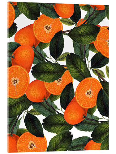 Akrylbilde Orange pattern