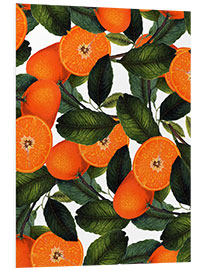 Foam board print Orange pattern