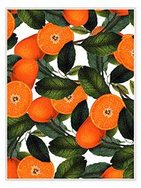Plakat Orange pattern