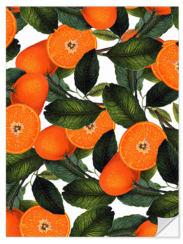 Wall sticker Orange pattern