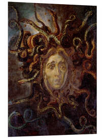 Foam board print Head of Medusa