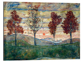 Magnettafel Vier Bäume