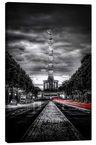 Quadro em tela Victory Column Berlin in the evening