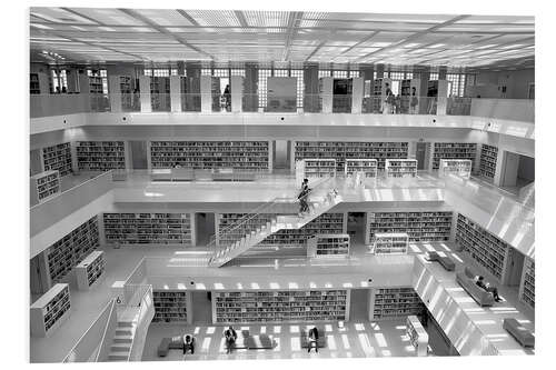 Foam board print Public Library Stuttgart