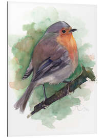 Magnettafel Rotkehlchen