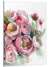 Magnettafel Pfingstrosen